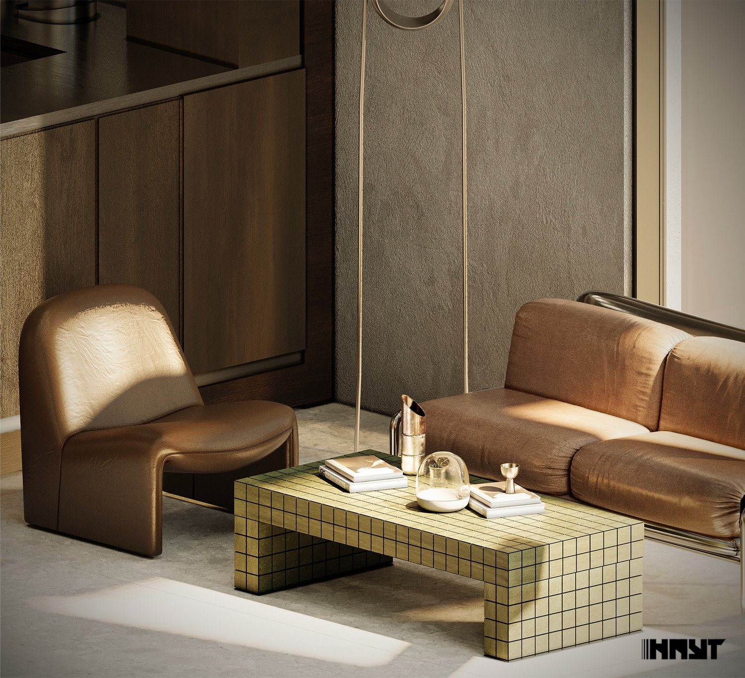 The lounge, rendered